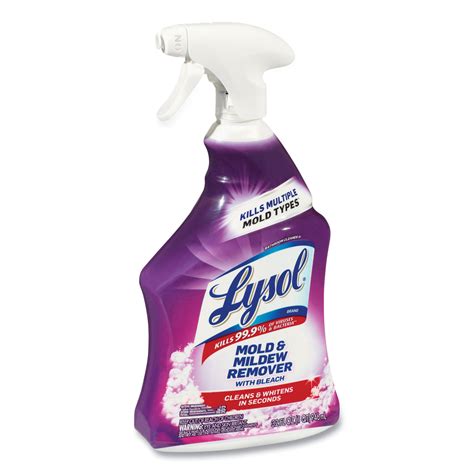 LYSOL® Brand Mold and Mildew Remover with Bleach, 32 oz Spray Bottle, 12/Carton | GORM, Inc.