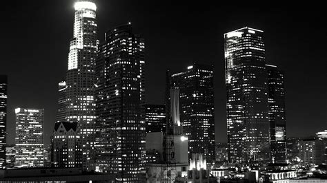 🔥 Download Black And White Cityscapes Buildings Los Angeles Wallpaper by @meganw | Black and ...