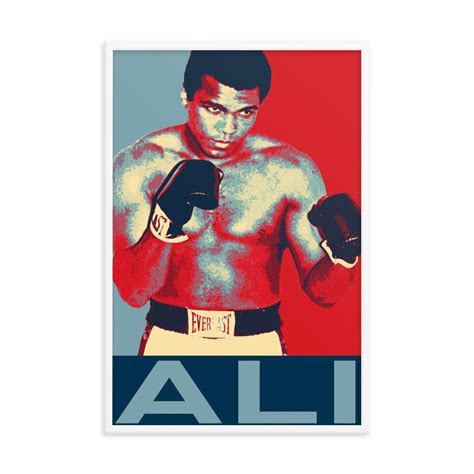 Muhammad Ali Poster Framed Print Muhammed Ali Poster Retro - Etsy