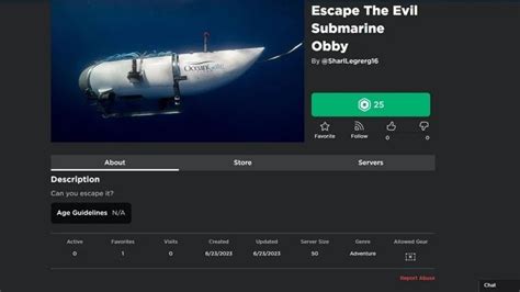 Controversy erupts as Roblox community creates games inspired by tragic OceanGate submersible ...