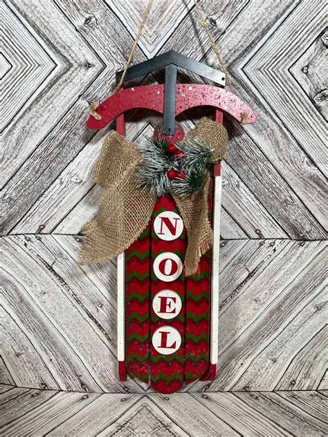 Decorative Sled Sled Decor Winter Decor Sign Christmas - Etsy