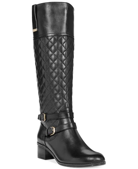 Bandolino Claraa Tall Riding Boots - A Macy'S Exclusive in Black - Lyst