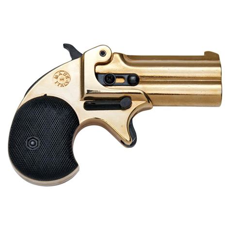 BLANK FIRING GUN DERRINGER KIMAR OLD WEST REPLICA .22 CALIBER GOLD FINISH