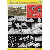 WW.II British Army Sexton II 25 Pound Self-Propelled Gun with Magic ...