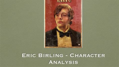 Eric Birling - Character Analysis - YouTube