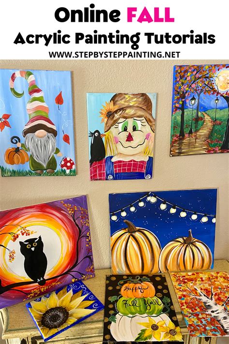 Fall Canvas Paintings - Easy Canvas Painting For Beginners Step By Step ...