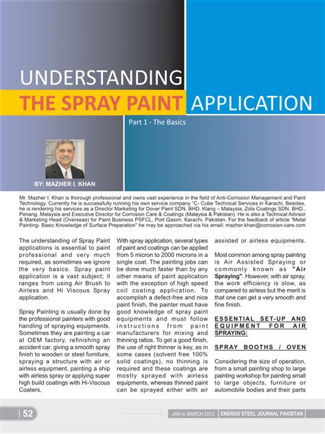 (PDF) Understanding Spray Paint Application - Part 1 - The Basics