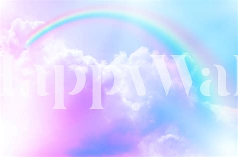 Buy Magical Rainbow Clouds Wallpaper - Happywall.com