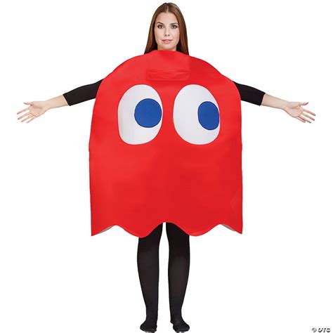 Adult Pac-Man Blinky Ghost Costume Red - Discontinued