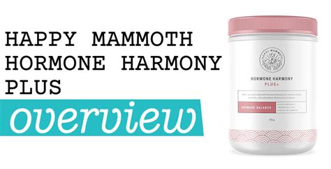 Happy Mammoth Hormone Harmony Plus Reviews - How Does It Work?