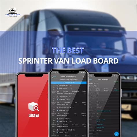 The Best Sprinter Van Load Board - LoneStarClassicTruckClub