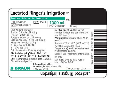 Lactated Ringers Information, Side Effects, Warnings and Recalls