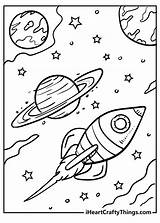 Printable Space Coloring Pages sketch template