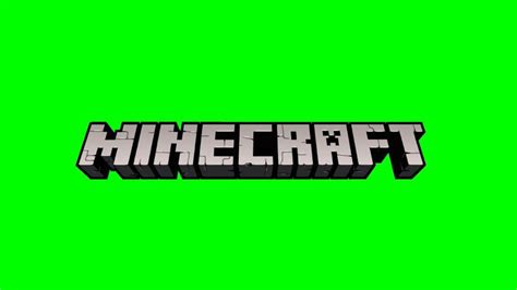 the logo for minecraft on a green background