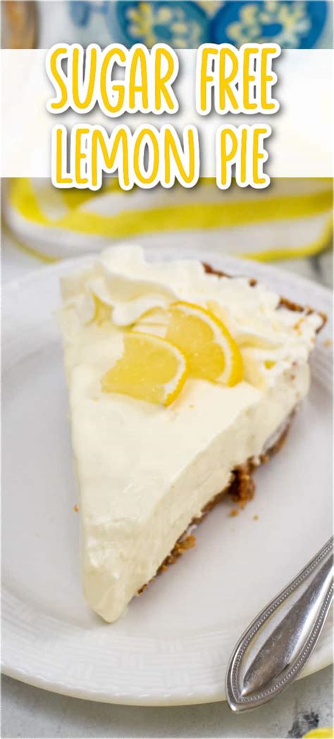 No Bake Sugar Free Lemon Pie (Keto friendly)