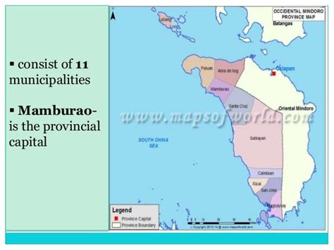 OCCIDENTAL AND ORIENTAL MINDORO