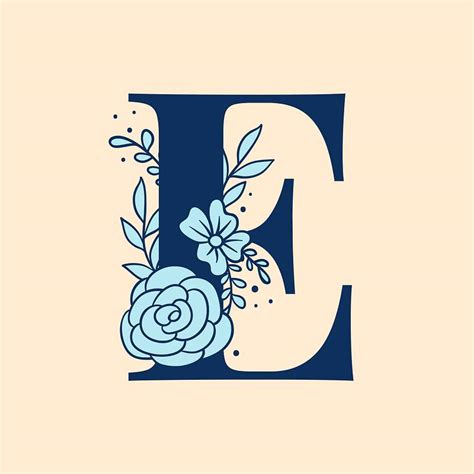 Letter E Floral Images | Free Vectors, PNGs, Mockups & Backgrounds - rawpixel