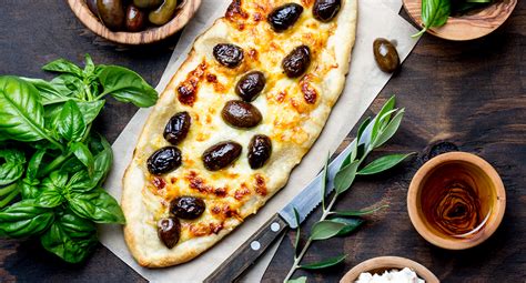 Olive Pizza | Appetizers | Silver Spring Recipes