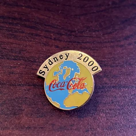 VINTAGE COCA-COLA COKE 2000 Sydney Australia Summer Olympics Lapel Hat Pin $9.99 - PicClick