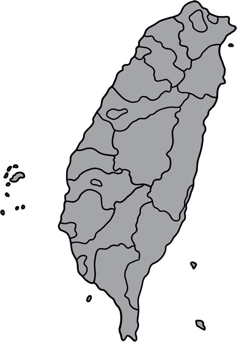 doodle freehand drawing of taiwan map. 19633205 PNG