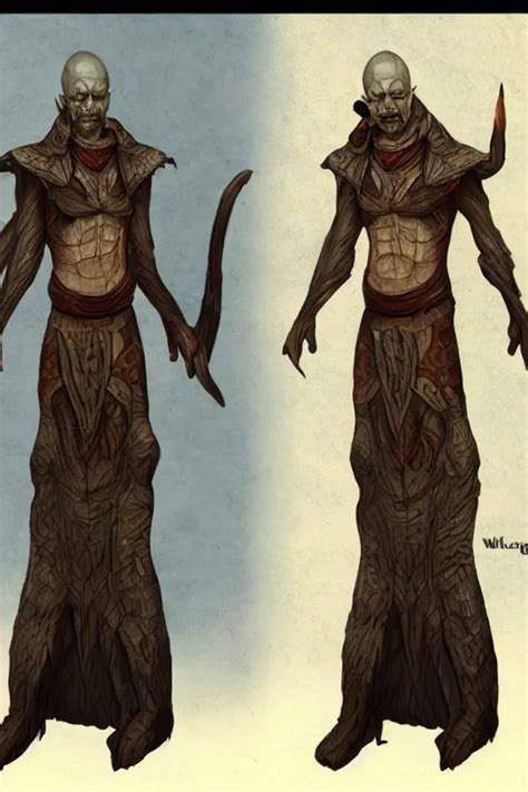 KREA - Walter White as Dagoth Ur from Morrowind , concept art