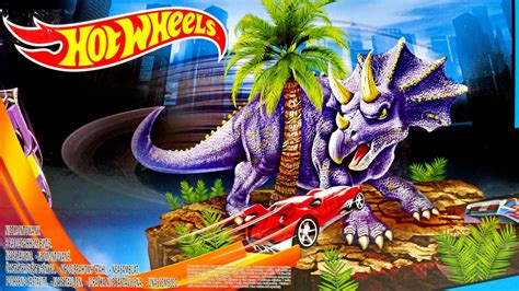 Hot Wheels Track HW City Dino Spinout With One Hot Wheels Car ★ For ...