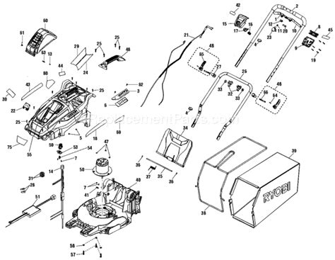 Ryobi Electric Lawn Mower Parts Diagram - Infoupdate.org