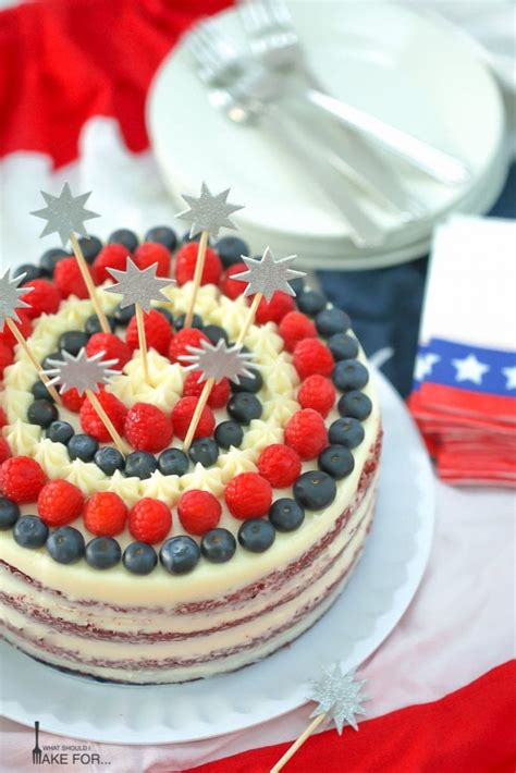 Red, White and Blue Cake - What Should I Make For...