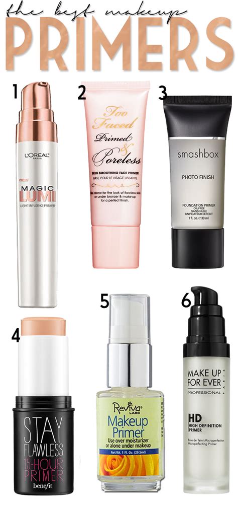 The Best Makeup Primers - Hairspray and Highheels