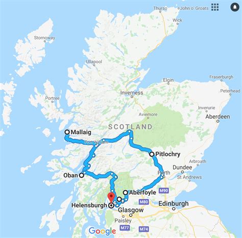 Loch Lomond National Park and Beyond Camper route planner