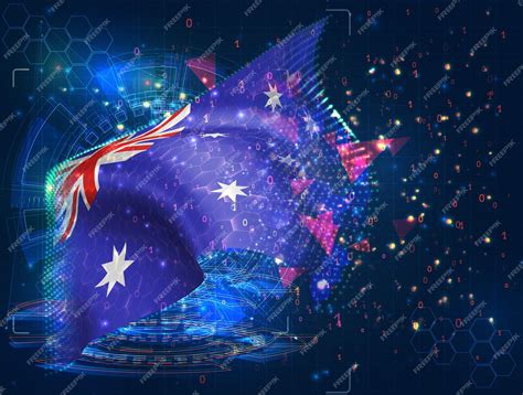 Premium Vector | Australia vector flag virtual abstract 3D object from ...