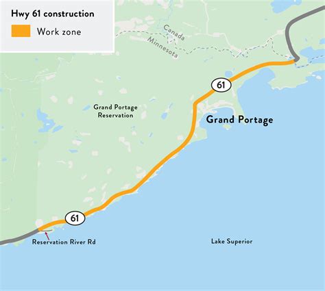 Highway 61 Grand Portage project - MnDOT