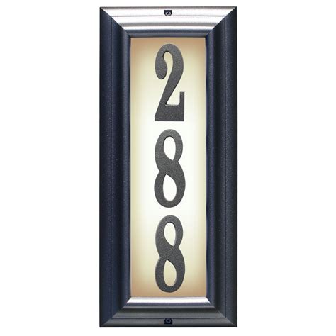 Modern Lighted Address Plaques | Shelly Lighting