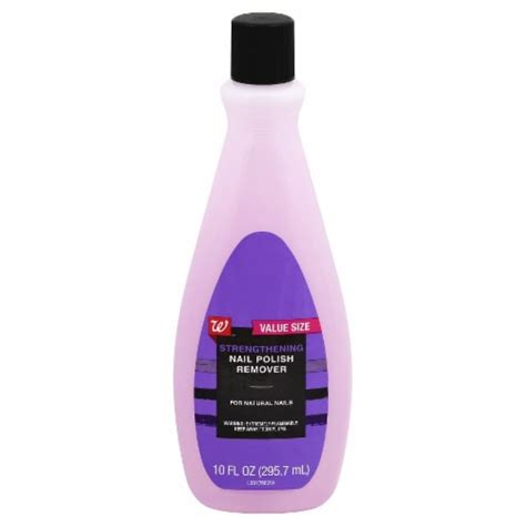 Walgreens Beauty Strengthening Nail Polish Remover Value Size, 10 fl oz ...