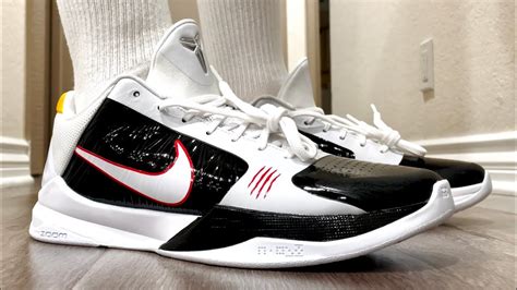 Kobe 5 Protro Bruce Lee Alternate On Feet + Sizing - YouTube