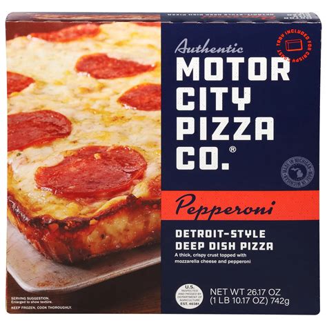 Authentic Motor City Pizza Co. Detroit-Style Deep Dish Frozen Pizza ...