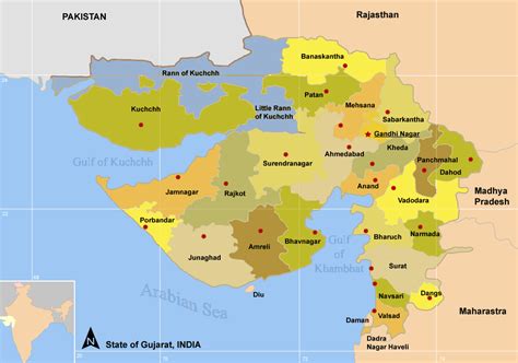 File:Map of Gujarat districts.png - Wikimedia Commons