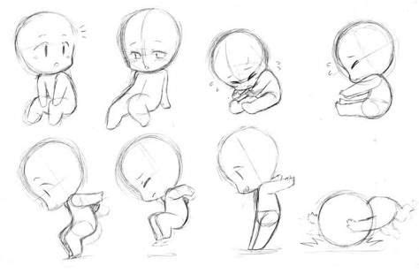 chibi sitting poses - Buscar con Google | Esbozos, Tutoriales de anime, Bocetos