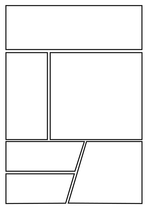 Comic Book Layout Template - 10 Free PDF Printables | Printablee