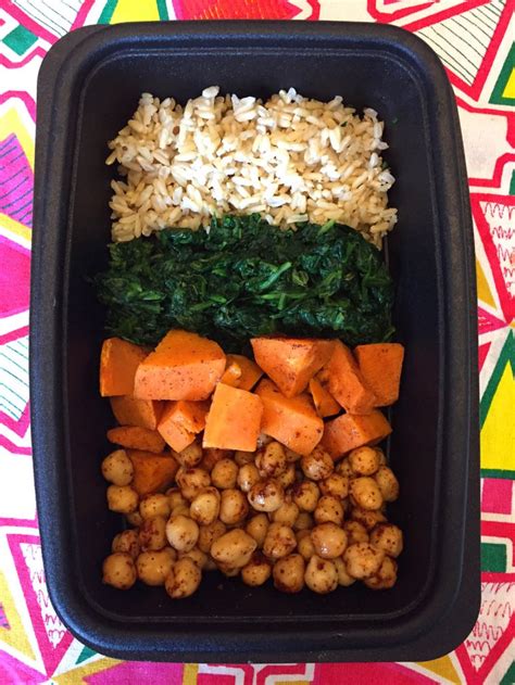 Vegan Buddha Bowl With Sweet Potatoes, Chickpeas, Spinach and Brown Rice – Melanie Cooks