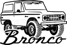 Ford Ford Bronco Vintage 3 Decal Sticker - DecalMonster.com