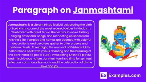 Paragraph on Janmashtami - 15+ Examples, Tone & Word Count Wise