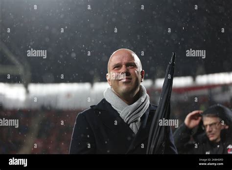 Arne Slot (AZ Alkmaar) looks on during the 2019/20 UEFA Europa League ...