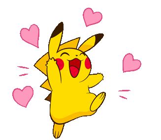 Pikachu Pokemon Sticker - Pikachu Pokemon Love - Discover & Share GIFs