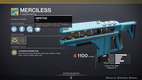 Merciless Exotic Fusion Rifle - Destiny 2 | Shacknews