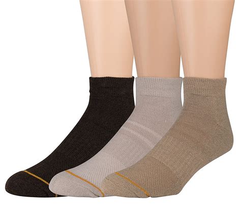 SOCKS'NBULK - 3 Pairs of Gold Toe Mens High Performance Ankle Socks, Assorted Style Sports Sock ...