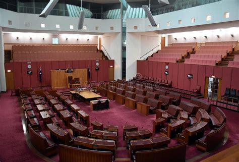 Interior View of the Australian Senate in Parliament House, Canberra Editorial Image - Image of ...