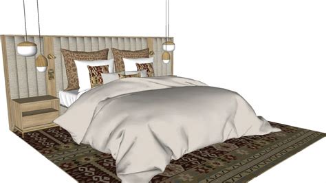 Master bed | 3D Warehouse | Bedroom bed design, Luxurious bedrooms ...