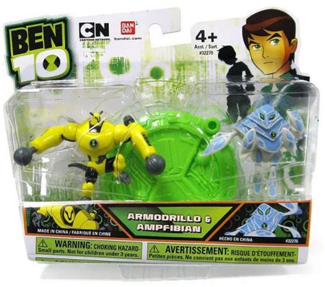 Ben 10 Armodrillo Ampfibian 2.5 Mini Figure 2-Pack Bandai America - ToyWiz