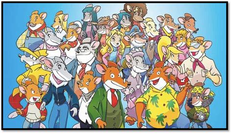 Adorable Family Photo of Geronimo Stilton